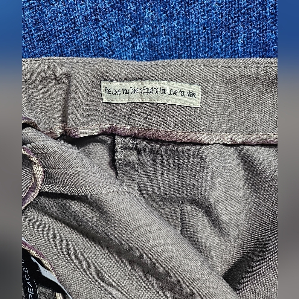 NEW Peace of Cloth Taupe Pencil Skirt Small - Picture 6 of 9